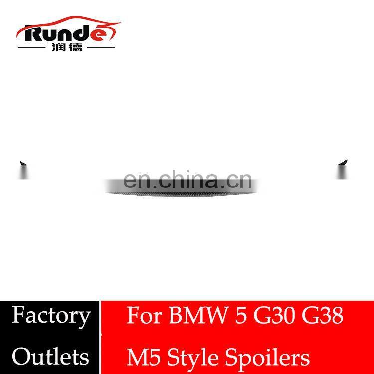 Runde Car Modification Factory Outlets Universal Spoiler Carbon Rear Wing For BMW 5-Series G30 G38 M5 Style Spoiler