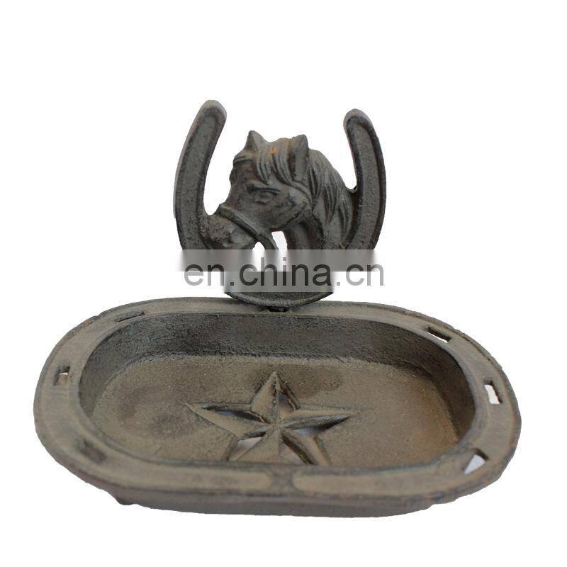 Factory Price OEM Metal Casting Custom Logo Zinc Soap Holder with Sliver Plating