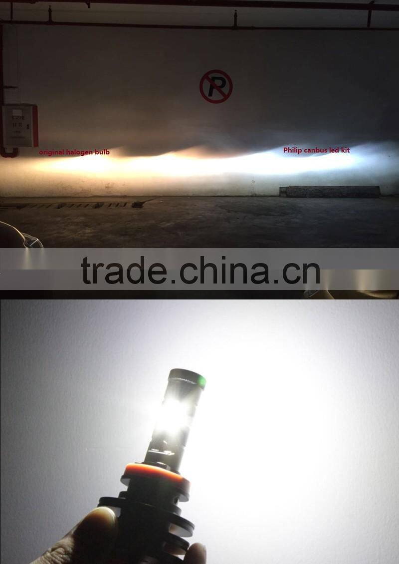 new headlight canbus 4500lm h11 led bulb 4500lm head lamp kit