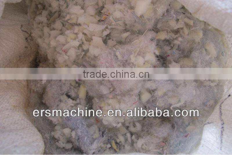 High capacity waste plastic rubber foam with fabric crusher machine