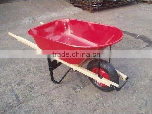 80L heavy duty wheelbarrow WH6600for garden and building with wood handle cheap