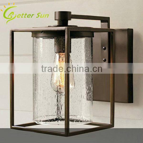 Vintage Industrial Lamp Edison Brass Cage Wall Light