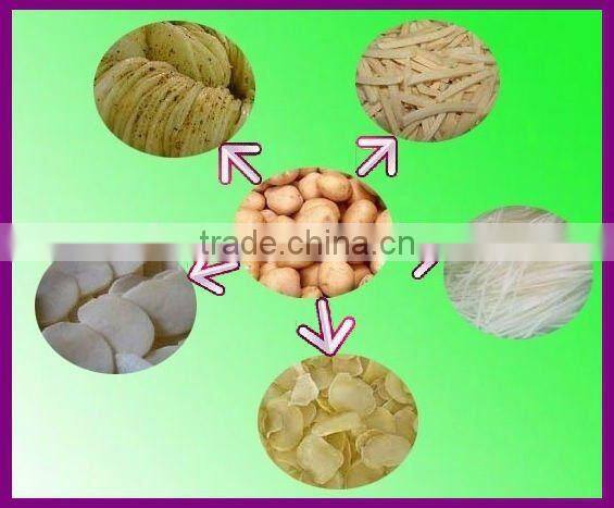 automatic potato chips cutting machine for peeling and cutting potatoes