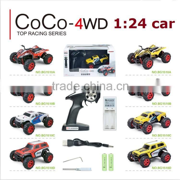Minitudou High Speed Racing Car Ratio 2.4GHz All-wheel-drive 2.4G 4D RC Monster MT-BG1510C 1 24 scale model trucks