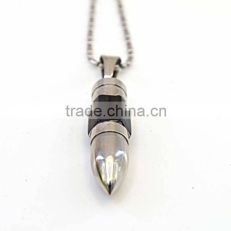 Fashion Jewellery Accessory Pen Head Steel Pendants For Men