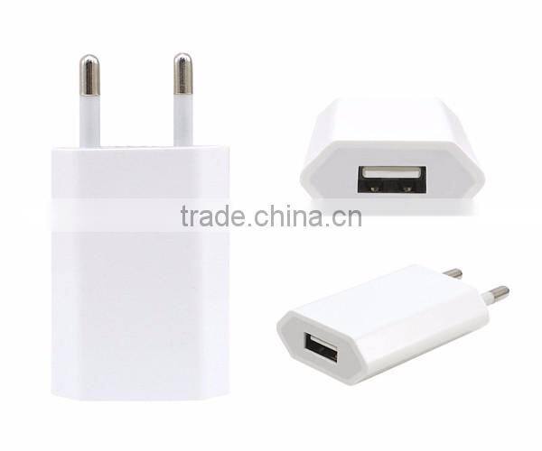 New Universal 5V 1A EU Plug Usb Wall Charger For Samsung Galaxy s5