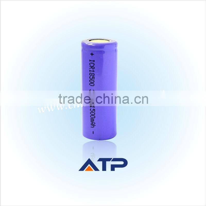 3.7V flat cell lithium ion battery rechargeable battery 18500 for sale