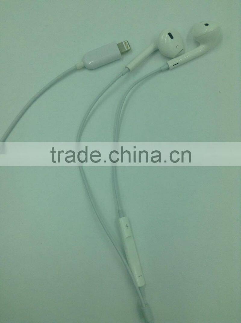 Best quality stereo Earphone noise canceling in-ear Phones With voice control for iPhone 7