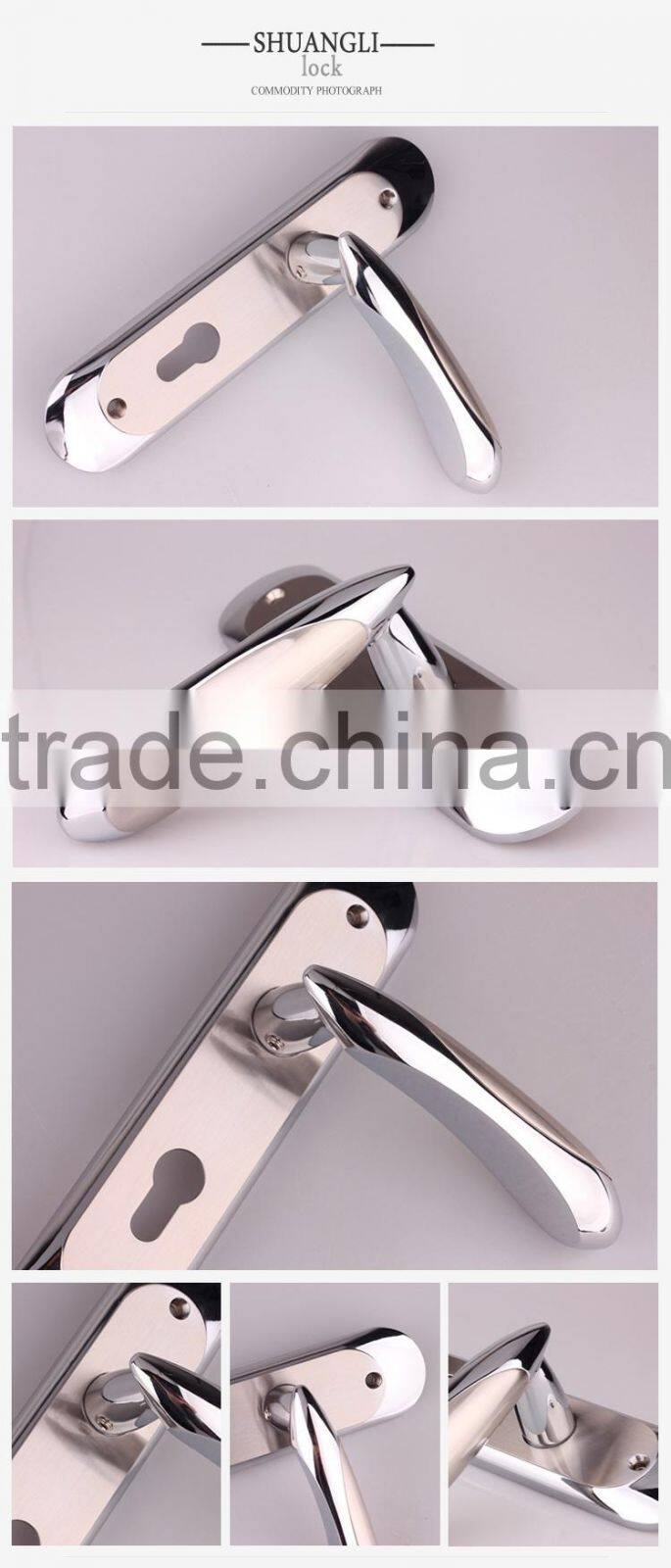 High secutity medium size zamak door handle