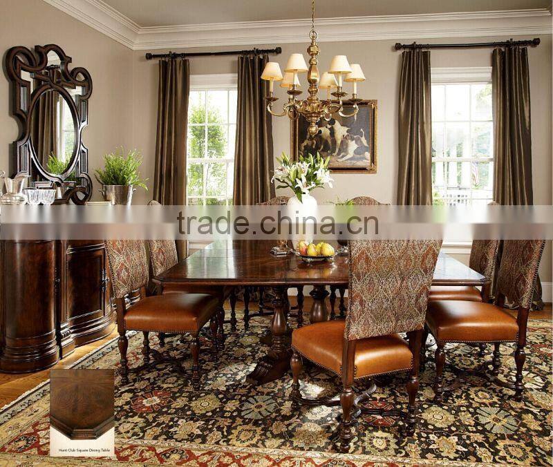 Tradition American dining furniture solid wood dining table and chair sets
