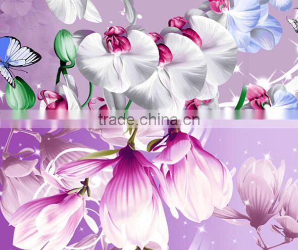 twill polyester material fabric disperse printed textiles fabric for home textile/polyester brushed flower designs fabric