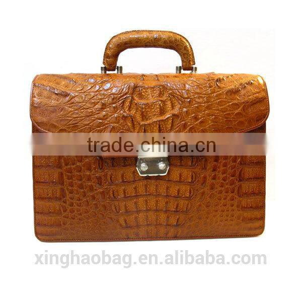 2014 Italian Style executive leather briefcase genuine leather briefcase genuine crocodile leather briefcase