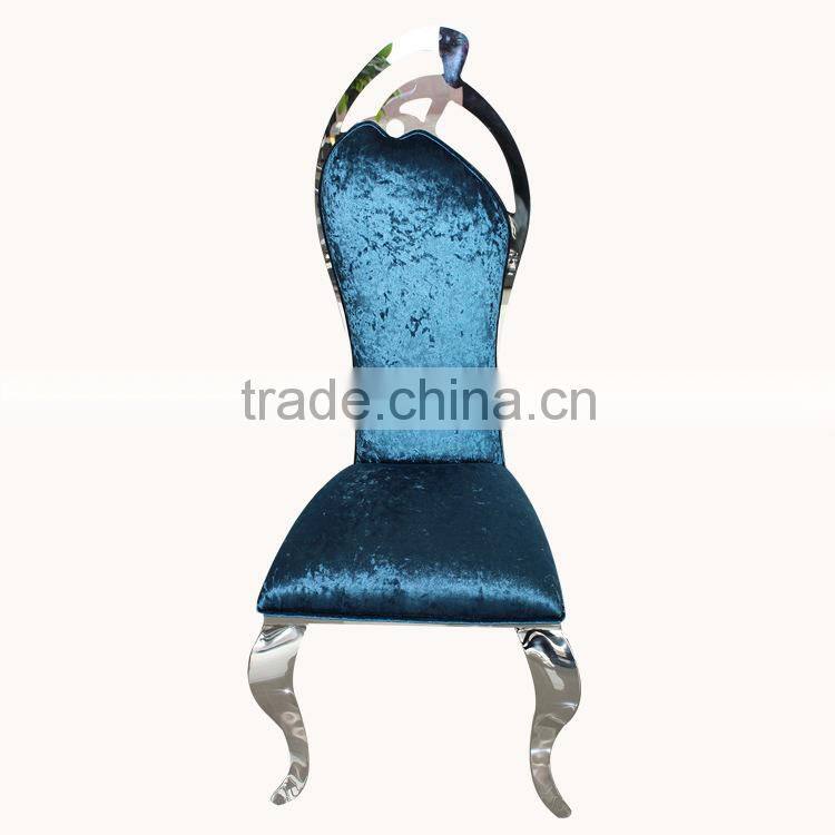 Italy style stainless steel dining chair