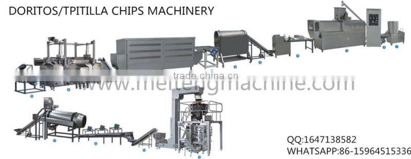 Automatic Baked Round Corn Tortilla Chips Doritos Machinery