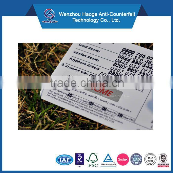 300gsm Art paper OEM designs colorful printing Scratch and Win Card