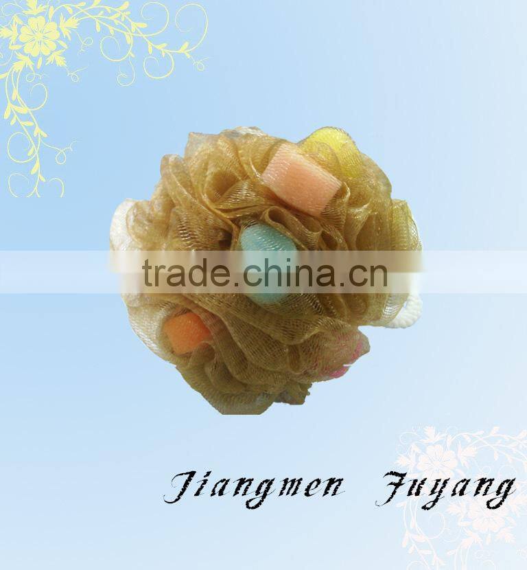 colorful PE bath powder puff