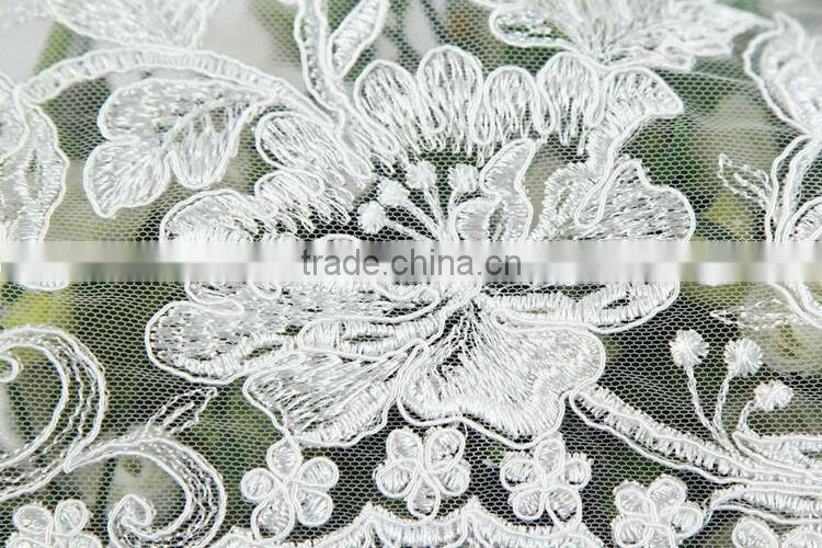 wholesale cheap nylon cotton embriodered high quality african lace for dress china supplier