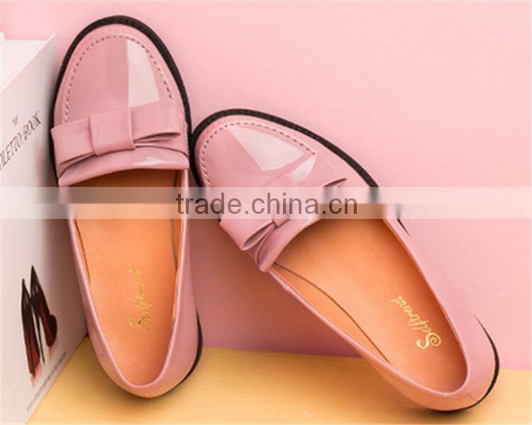 New design ladies rubber soles flat shoes india shoes with great price