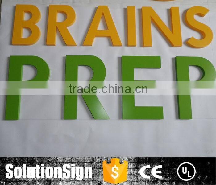 Painted color acrylic alphabet letter