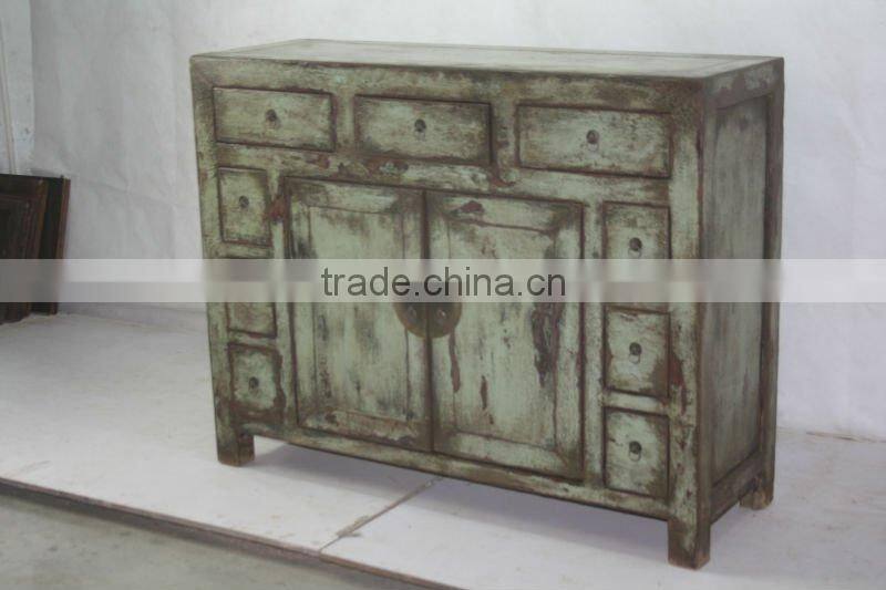 Living room solid wood file cabinet chinese reclaimed wood cabinet