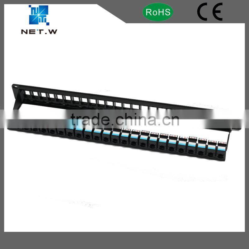 Cat6 Utp Elite Patch Panel 24 Port With Back Bar