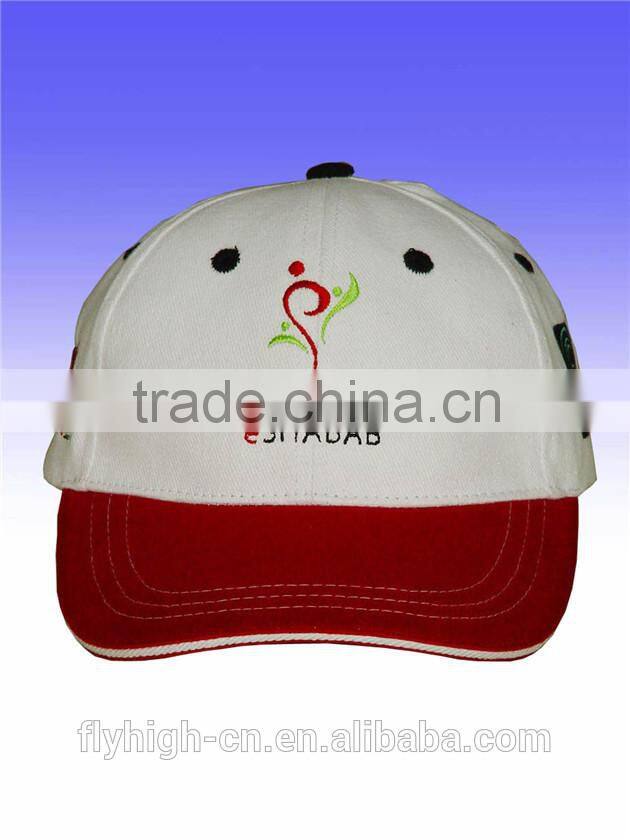 Custom Logo Red Color Cotton Fashion Cute Caps