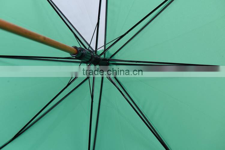 wood handle umbrella sun and rain straight umbrella