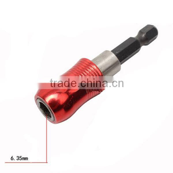 3Set 1/4 Inch Hex Bit Tip Holder Screwdriver Bit Extension Bar Electric screwdriver Red AR-43