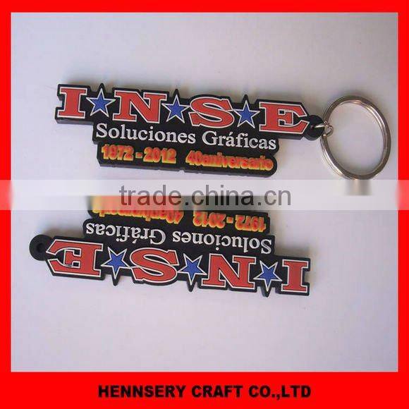 3D soft pvc silicone keychain