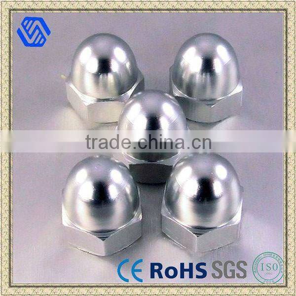 Blue Color Stainless Steel Hex Dome Cap Nuts