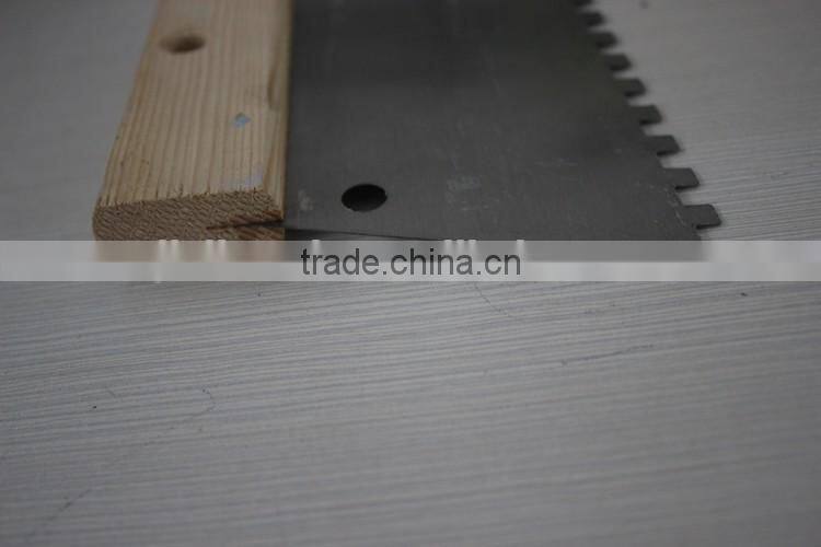 Teeth blade tools / carbon steel blade scraper with wooden handle