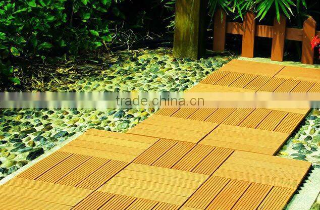 extruded plastic composite decking with PE material outdoor solid WPC deck