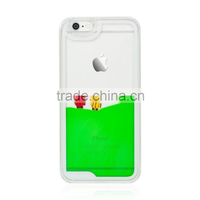 Fish Tank Liquid Aquarium Swimming Novelty Hard Phone Case Cover For Apple iPhone 6s 6 Plus