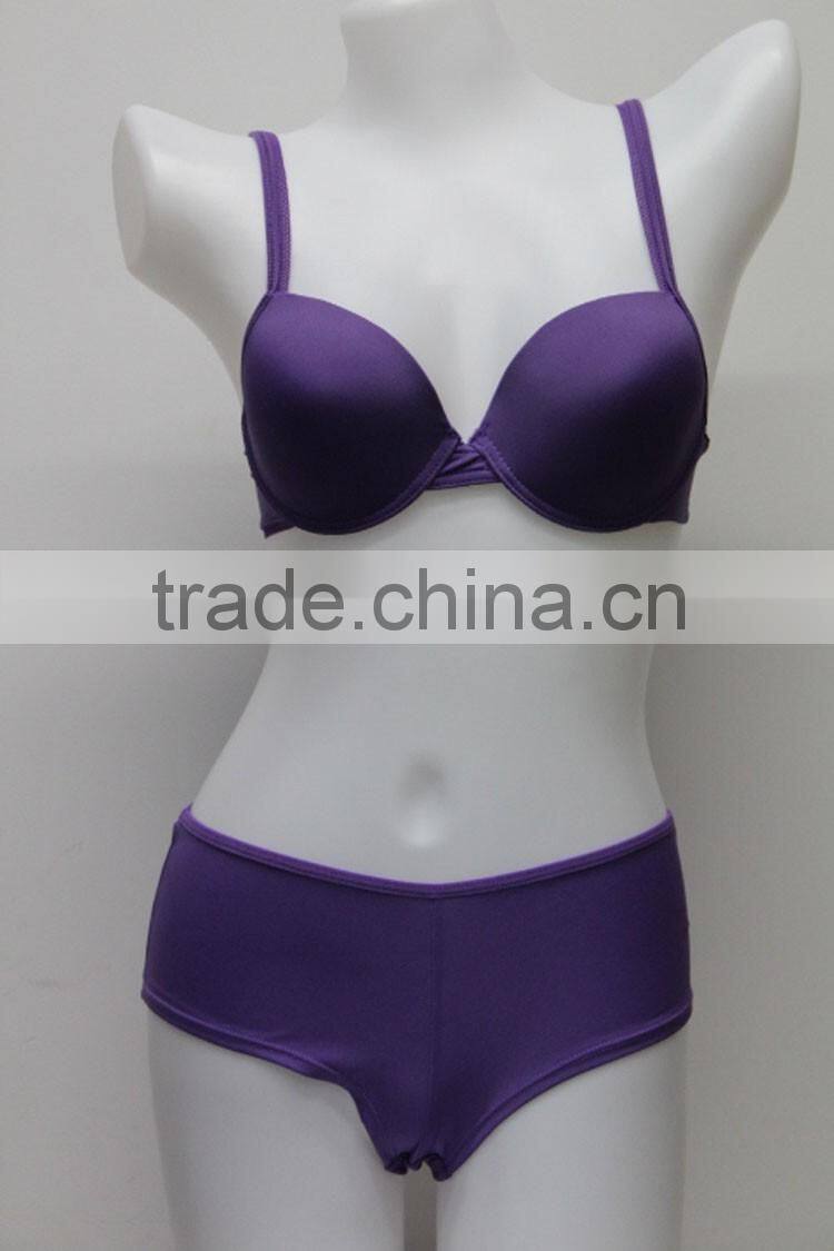 Custom Make Design Sexy Girl's Underwear Transparent Women's Lingerie Cotton Hot Sexy Bra Panty Set