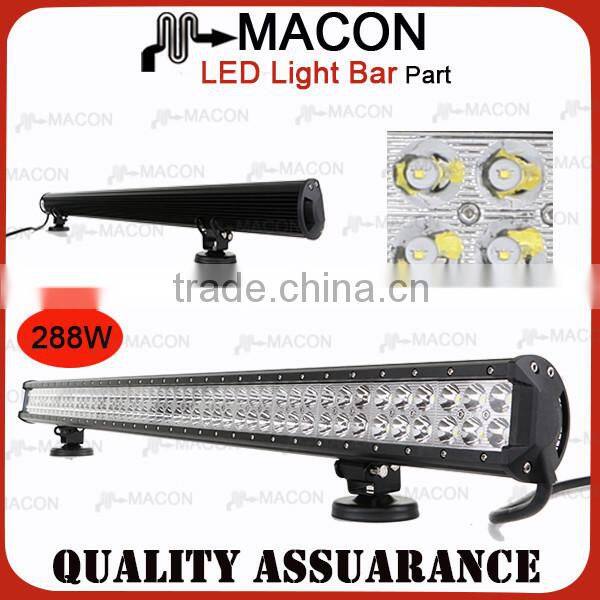 solar powered 288W led bulb light bar for Truck High Power IP67 Car Led Motorcycle