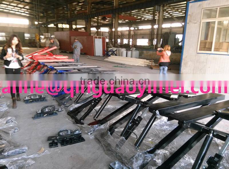 The easy portable scissors hydraulic electrical elevator for auto repair