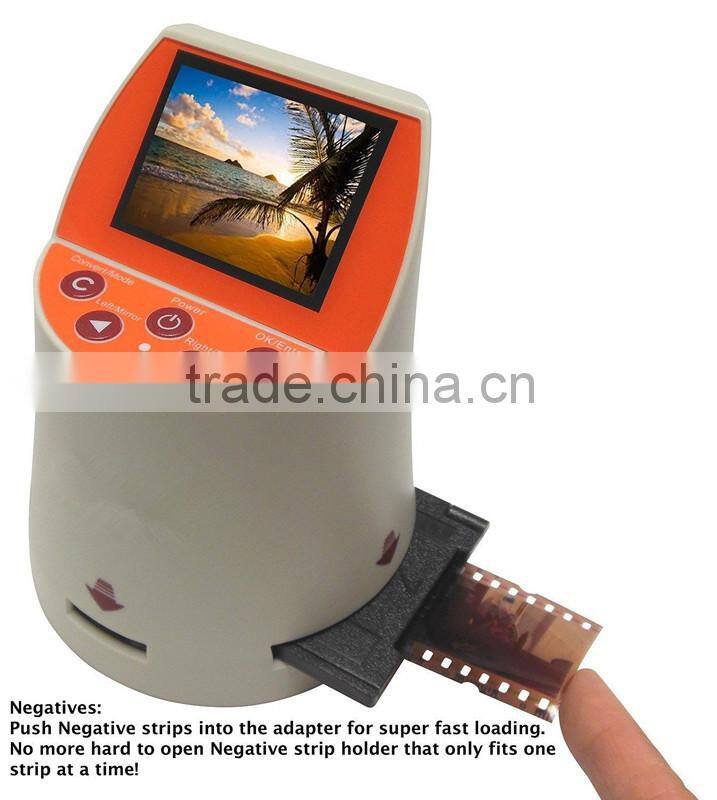14MP Stand-alone high resolution film scanner 2.4" color screen 7-in-1 films supported film scanner