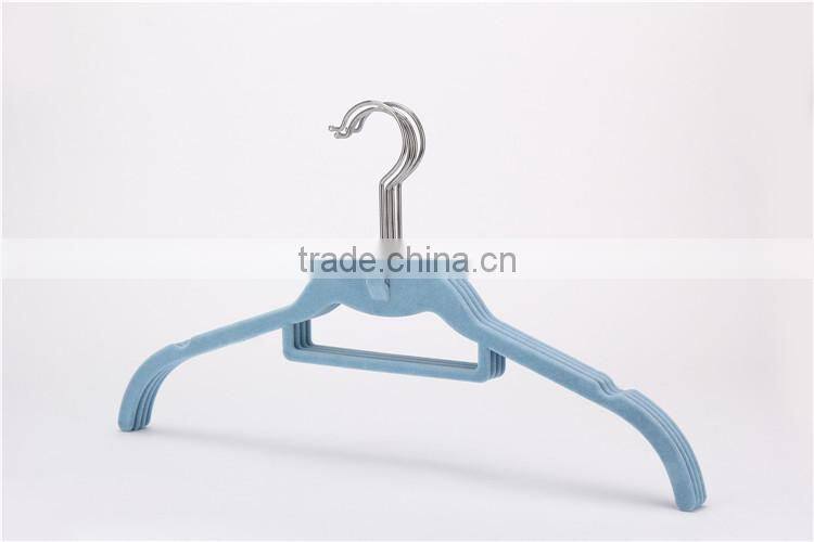 Standby Colored Clothes Hangers Velvet Flocking Non- Slip Shirt Hanger