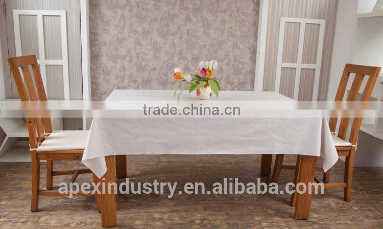 purple satin rosette table cloth/table cover tablecloth/purple flocking damask overlay