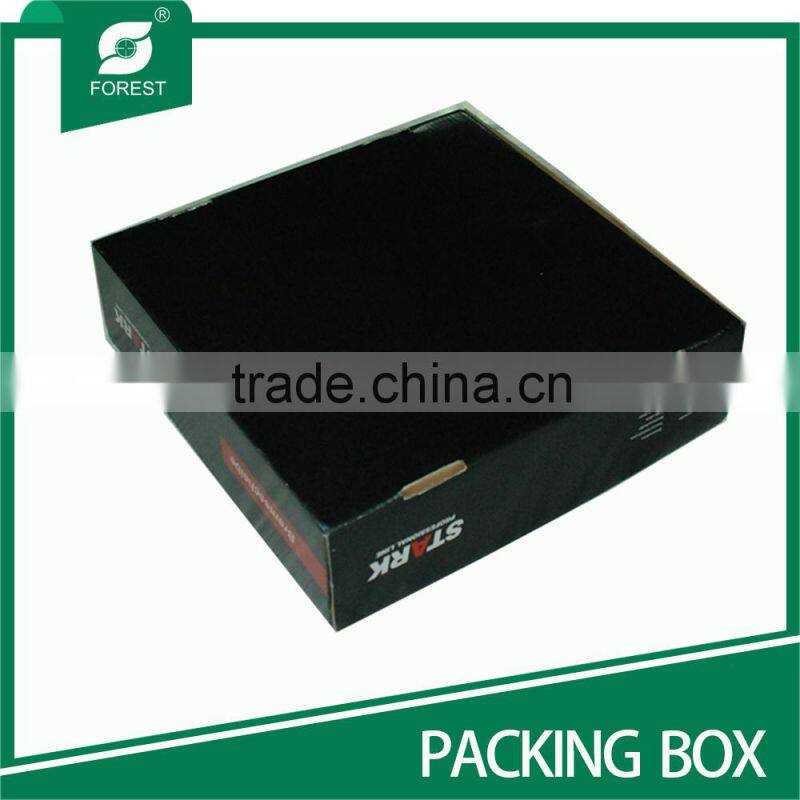 TRIPLE WALL BLACK MATT FOLDABLE PAPER BOX FOR PACKING AUTOMOBILE PARTS