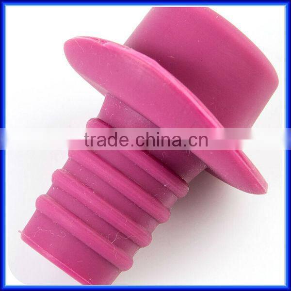 Silicone Lovely Wine Bottle Stopper With Hat/silicone booze hat Bottle cork