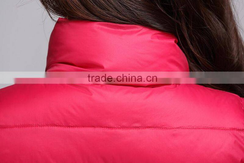 autumn/winter ultralight red coat vest Women's waistcoat