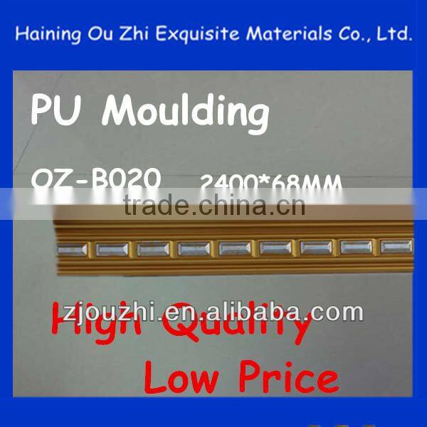 2014 New design pu foam cornice mouldings for home decoration