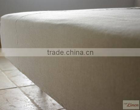 100% plain linen natural fabric