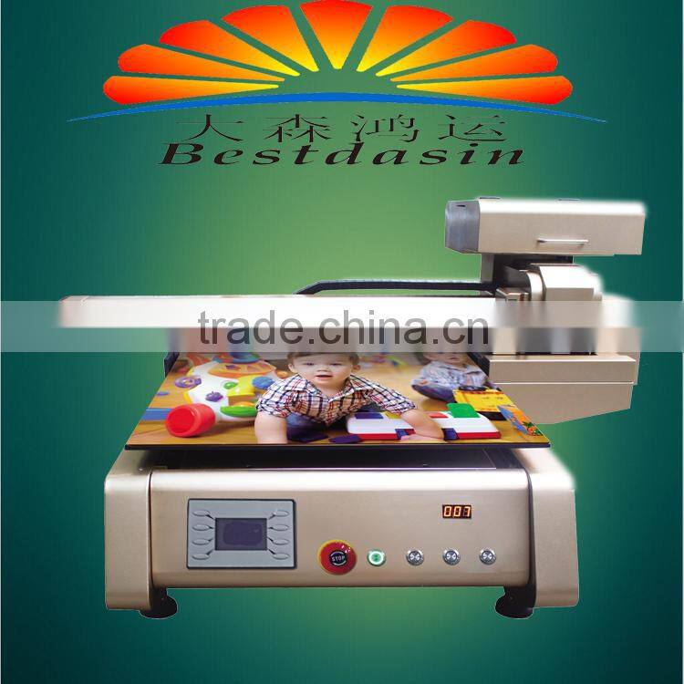 2016 shenzhen bestdasin A2 size 42cmX80cm 40cmx60cm Digital Glass Painting Machine UV Flatbed Printer factory Price