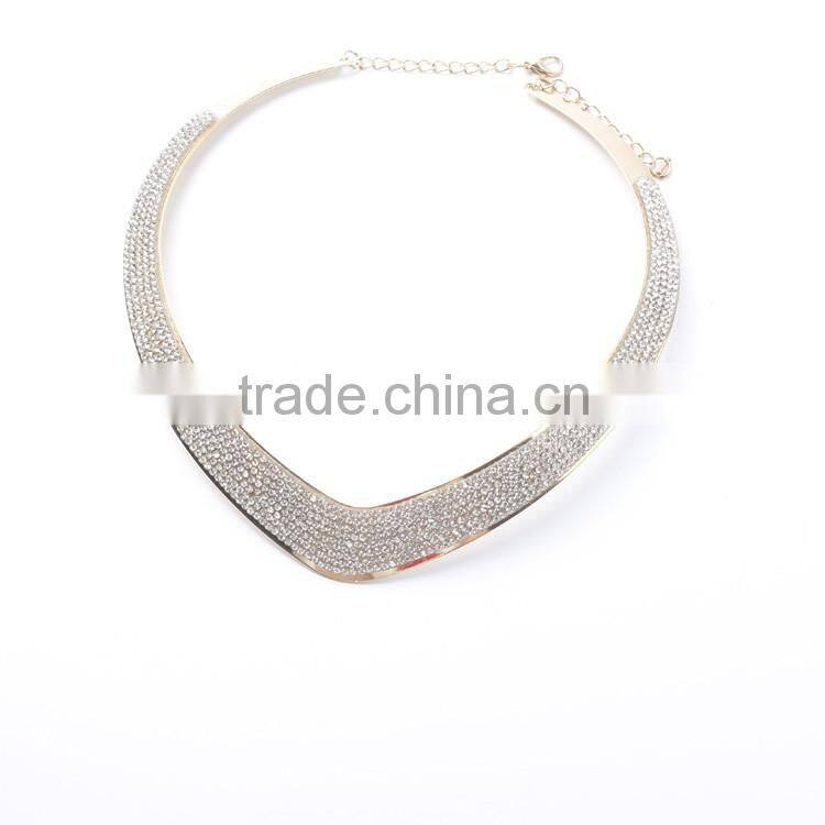 factory directly sale new design Blingbling fashion jewelry necklace of metal