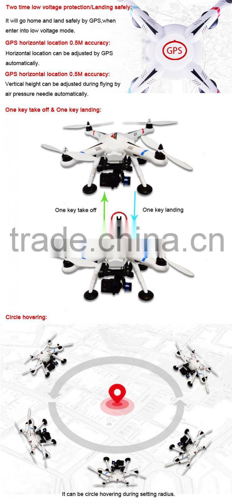 Automatic return fpv GPS aerial survey uav drones with wifi and hd camera.