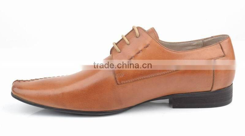 Classic italian high quality hand-stitching lace up men leather shoes 2016