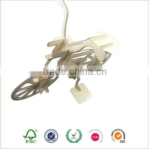 Educational bike shaped diy 3d puzzle