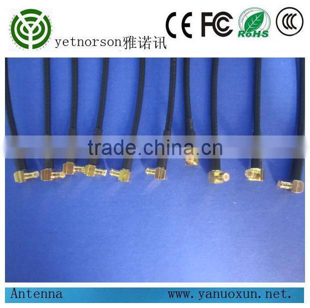 Yetnorson rf cable with RG 179 cable right angle MCX to BNC Q9 connectors